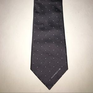 Grey Vintage Porsche Polkadot Necktie